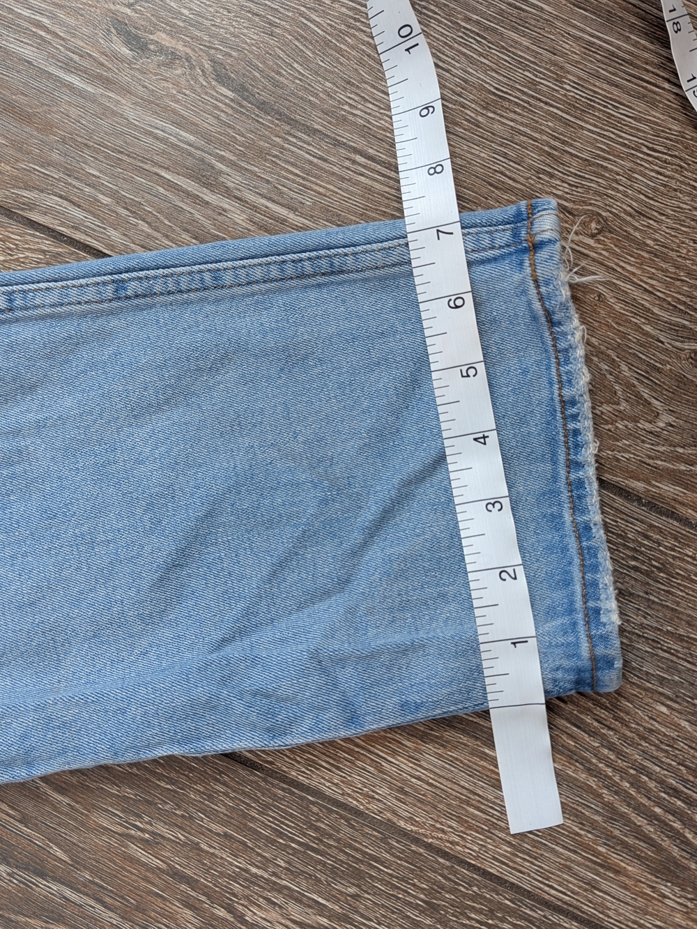 Abercrombie & Fitch 90s Slim Straight Criss Cross Jeans Size 33 / 16 LONG TALL - Picture 13 of 13